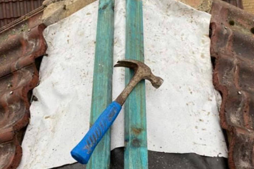 tuck pointing example.